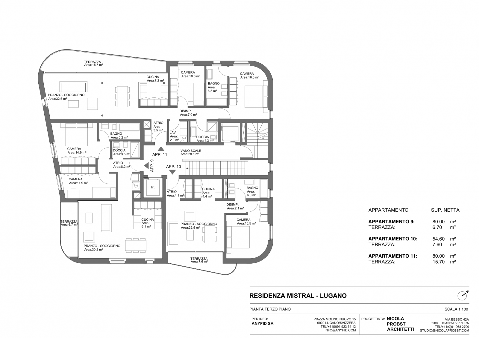 Nuovo appartamento 3,5 locali, alto standingPlanimetria  #6