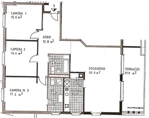 Appartamento moderno tranquillo con vistaPlanimetria  #1